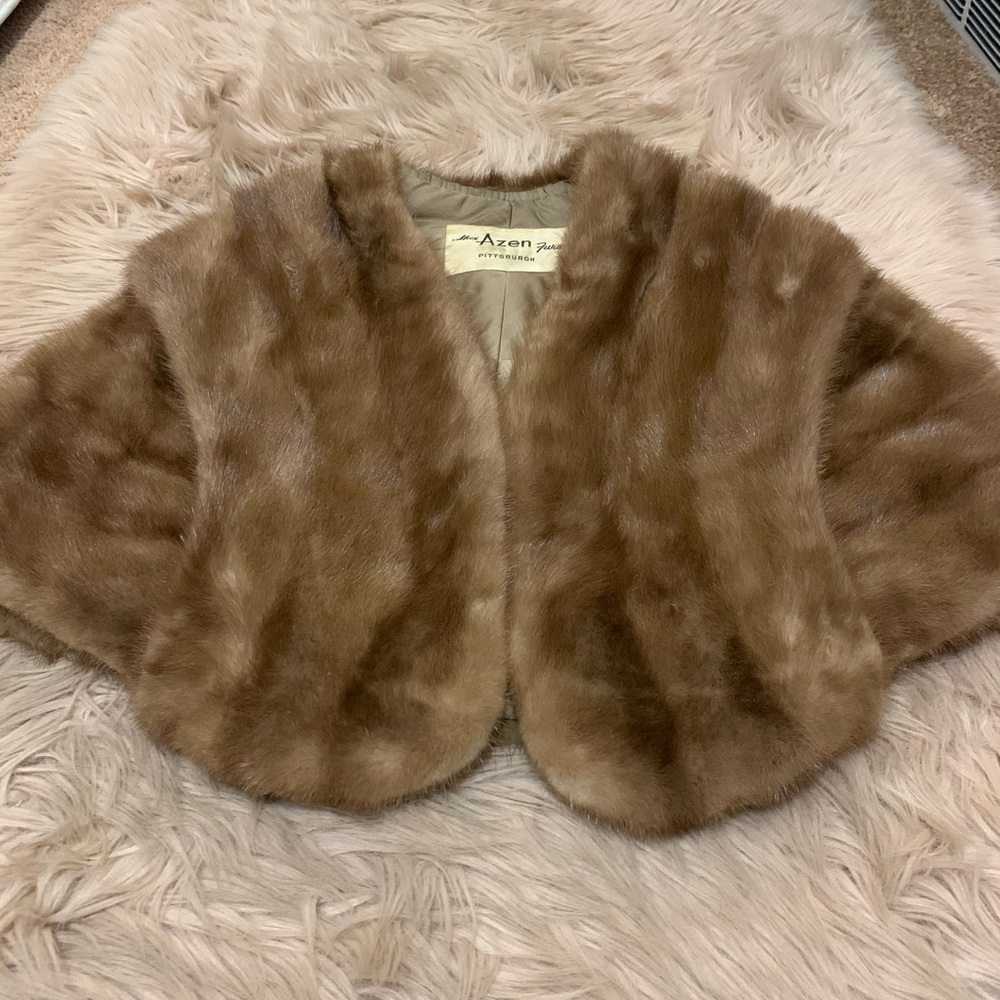 Vintage mink stole from Azen Furs in Pittsburgh.